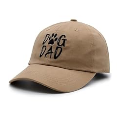 Khaki Dog Dad Embroidered - Black