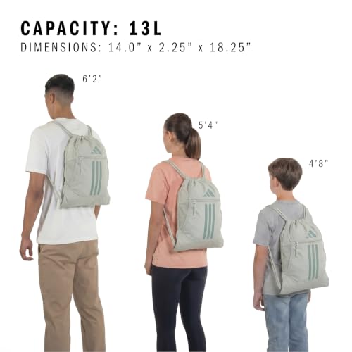 Image of adidas Alliance Sackpack - Drawstring Backpack for Sports, Small Gym Bag