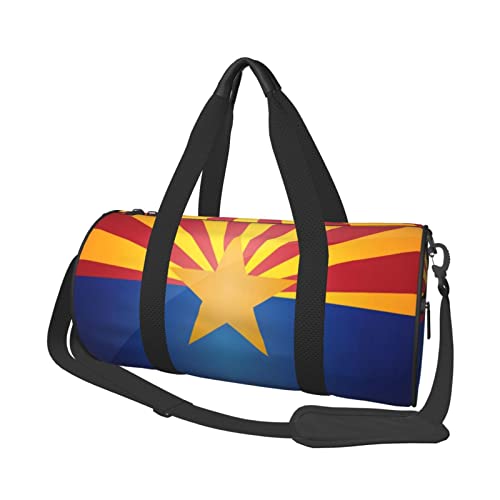 Sports Travel Gym Bag Flag of Arizona Fitness Duffle Bag with Inner Pocket and Adjustable Shoulder Strap for Women & Men2