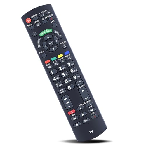 MOVHEIYL N2QAYB000487 Ersatz Fernbedienung für Panasonic Plasma TV TX-P42C3E TX-P42CX3E TX-P42S20BA TX-P42S20E TX-L42U3B TX-L42U3E TX-LF32S20 TX-P37C2E TX-P37X20B TX-P37X20E TX-P42C2B TX-P42U20E
