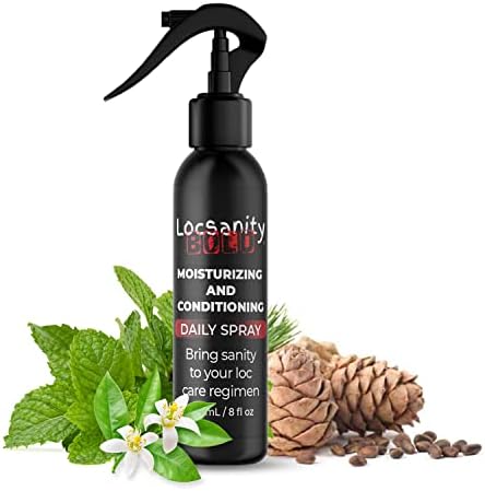 Locsanity BOLD Moisturizing Loc Spray - Natural Locs Care, Dreadlock Maintenance - Hair Scalp Moisturizer, Conditioning Spray for Dreads, Braids (8oz)