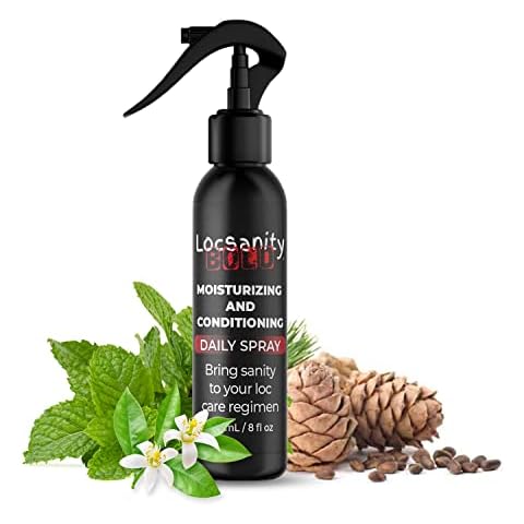 Locsanity BOLD Moisturizing Loc Spray - Natural Locs Care, Dreadlock Maintenance - Hair Scalp Moisturizer, Conditioning Spray for Dreads, Braids (8oz) Cover