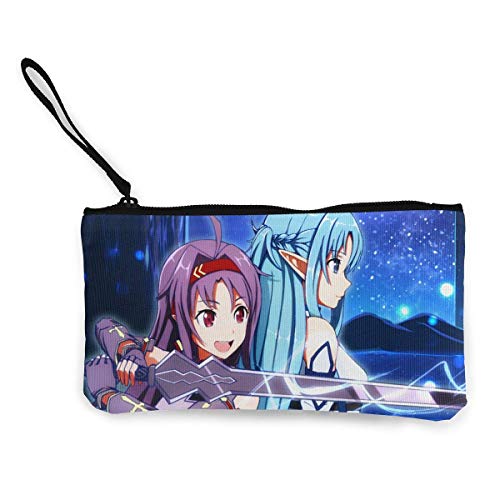 Preisvergleich Produktbild Japanische Anime Style Leinwand Münzgeldbörse Reißverschluss Tasche Kosmetik Make-up Taschen Handytasche mit Griff Multifunktion Reise Kosmetik Tasche Brieftasche Taschen Brieftaschen Geldbörsen