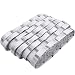Renashed 4000 Polyester Cloth Size Label Shirt Garment Tags Each Size 500Pcs (White)