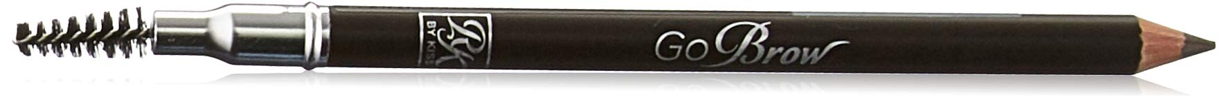 Kiss Go Brow Eyebrow Wooden Pencil Dark Brown (6 Pieces)