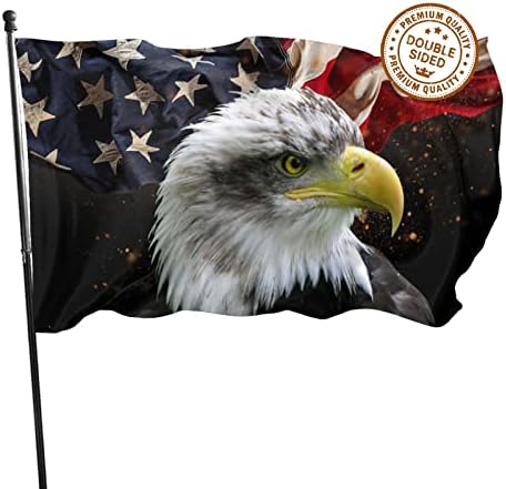 DGFhk American Eagle Flag 3x5 Double Sided Freedom Flag USA Memorial Day 4th July Independence Day 9/11 Flag Durable Fade 3x5 Ft