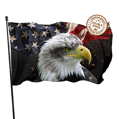Dgfhk American Eagle Flag 3X5 Double Sided Freedom Flag Usa Memorial Day 4Th July Independence Day 9/11 Flag Durable Fade 3X5 Ft #TOP3