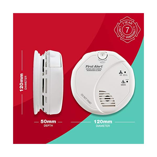 First Alert SCO5 Combination Optical Smoke Alarm & Carbon Monoxide Detector, AA Battery Powered - Image 8