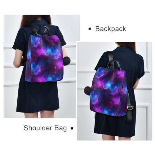 Sac à dos multi-compartiments Galaxy Space Nebula pour femme active - 7