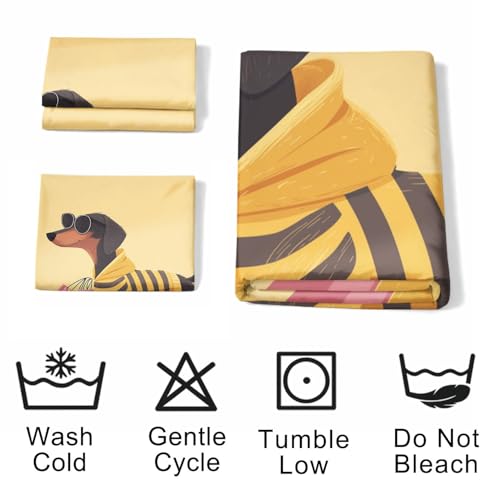 Housse de couette teckels à fermeture éclair pour changer son lit sans effort - 7