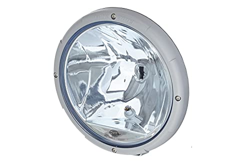 Hella 1F8 009 797-331 Halogen/Halogen-Spotlight - Rallye 3003-12/24V - Round - Reference number: 50 - Bolted - Clear diffusing lens - Lens Colour: Pale blue - left/right