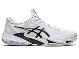 ASICS Men's Court FlyteFoam 3 Tennis Shoes, 11, White/Black