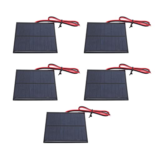 Mini Panel Solar Pequeño Tablero de energía de células solares para Cargador de teléfonos móviles Solar y Paquete de Paisaje Solar 5 Paquete