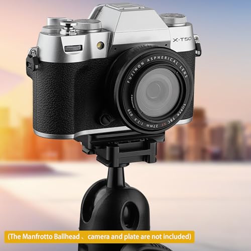 Haoge CP-39 Screw Knob Quick Release Clamp Adapter with Hand Strap Hole Bosses Boss Slot fit RRS Sunwayfoto Kirk Benro Arca Swiss Tripod or Monopod Head on Canon Nikon Sony Pentax Fujifilm Camera DSLR - Image 7