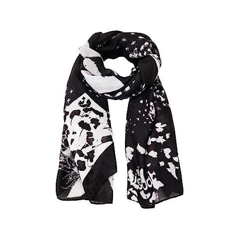 Desigual Echarpe Fou_Floral BW Cover