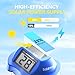BaldrTherm Floating Pool Thermometer, Swimming Pool Thermometer Digital Solar, High Accurate, Anti-Fog Dual-Sided Display Screen for Babybath, Spas & Aquariums (Blue)