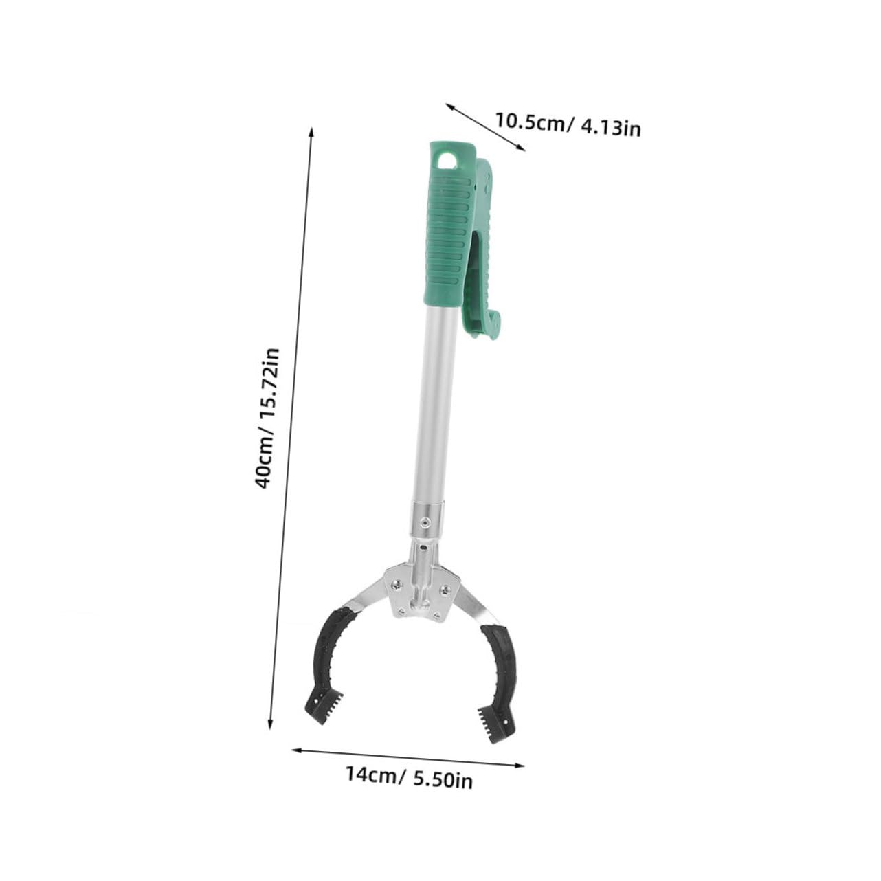 Mikinona 2 Stück Müllgreifer Greifzange 40cm Kunststoff Langarmgreifer mit Ergonomischem Griff für Senioren Müllaufnahme Haushalt Müllsammler