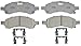 Raybestos ATD1169AC Advanced Technology Ceramic Disc Brake Pad Set