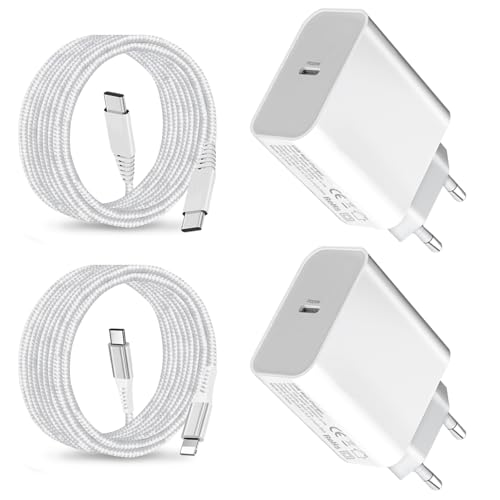 Forte Compatibilità: 25W Caricatore USB C avce Cable Compatible avec iPad mini 1/2/3/4/5,iPad 9.7 2018/2017/2016,iPad 10.2 7th 2019/8th 2020/9th 2021,iPad 9.7 2016/2017/2018,iPad Air 2013 2014/2015/3rd 2019, iPad Pro 12.9