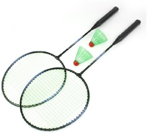 Amazon 2本シャトルコック付ペアアウトドアスポーツ緑黒メタルフレームバドミントンラケット おもちゃ おもちゃ Amazon 2本シャトルコック付ペアアウトドアスポーツ緑黒メタルフレームバドミントンラケット おもちゃ おもちゃ