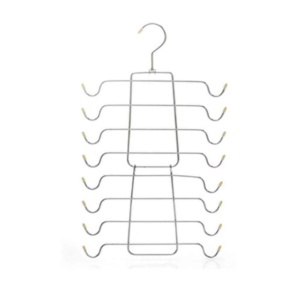 MOBYGKFY Multi-Layer Hangers for Clothes Rack Metal Underwear Hanger Rack Underwear Easy to Use(PVC)