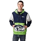 FOCO Seattle Seahawks NFL Mens Warm-Up Windbreaker - L