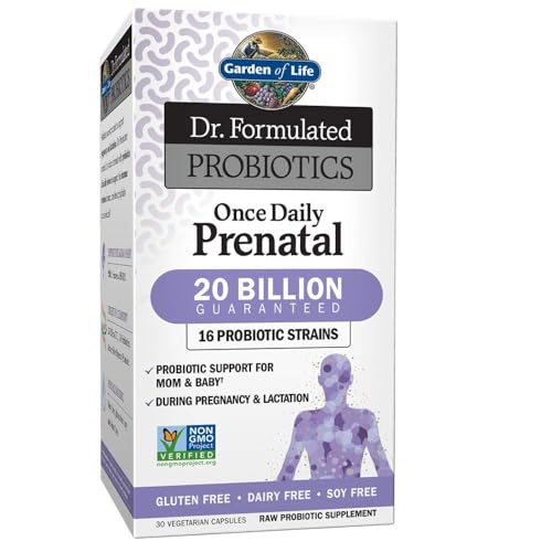 Garden of Life Dr. Formulated Probiotics Once Daily Prenatal - 20 Billion CFU - Dietary Supplement...