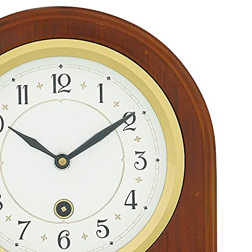 Image of CHRONIKLE Vertical Wooden Analog Pendulum English Numbers Table Clock for Office Desk Study Living Room Decorations Gifts (Size: 23 x 8 x 33.5 CM | Weight: 1240 Gram | Color: Brown)