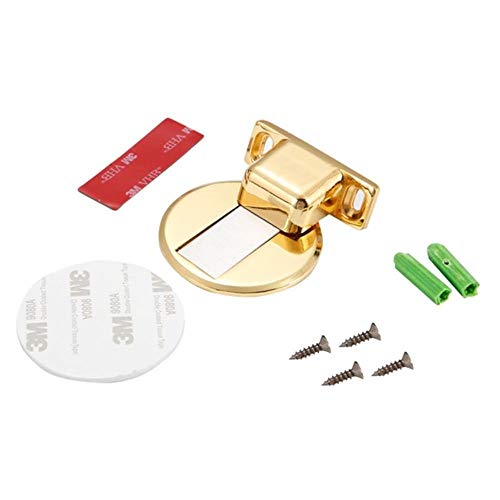 Magnetischer Türhalter Stopper Unsichtbarer Türstopper Wand Bodenmontage Sicherheitsverschluss Edelstahl Türabsaugung Schlafzimmer Türblock #, Gold