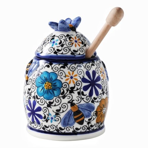 ZOOBEE 10oz Handpainted Ceramic Jar