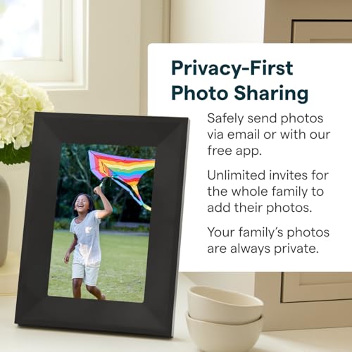 Image of Skylight Digital Picture Frame 2 - 10 inch Full HD Wi-Fi Touch Screen, 16GB Digital Photo Frame, Load Photos & Videos Directly from Phone, Anti-Glare - Ideal for Personalized Gifting, Black