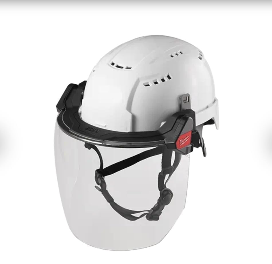 Miniatura 4 de Milwaukee BOLT - Protector facial completo, transparente, compatible con cascos de seguridad y cascos duros, 48-73-1420