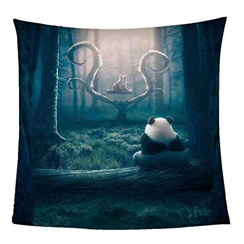 Couverture sofa 3D panda pour vos soirées cinéma au salon