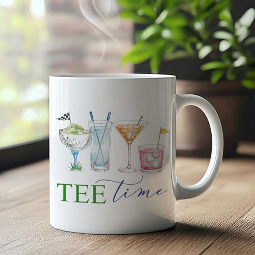 Taza de cerámica para cóctel Golf Martini 11 oz miniatura 2