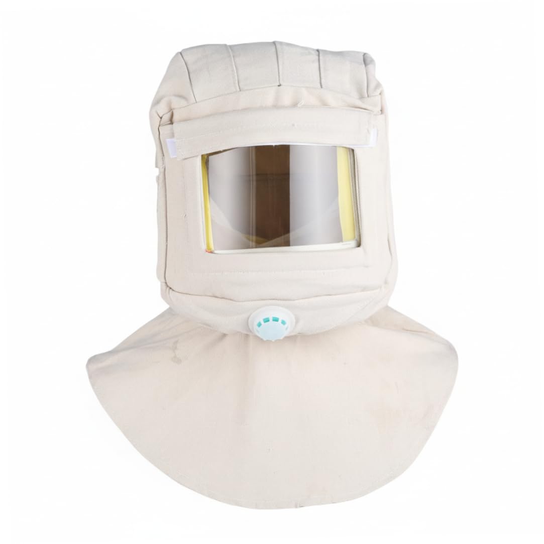 Masque de capot de sablage anti-poussière avec valve respiratoire pour meuler