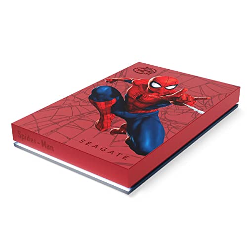 Image of Seagate Spider-Man Special Edition FireCuda External Hard Drive 2TB - USB 3.2 Gen 1, Customizable LED RGB Lighting White, with 3 Years Rescue Data Recovery Services (STKL2000417)