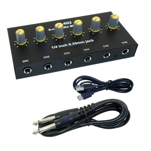 Interfaces Sound Mixer 6,5 mm microphone mixer pour instrument