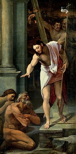El descenso de Cristo al limbo decoración pared cuadro grande 60x90
