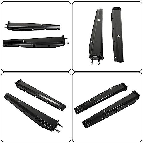 Image of GXYWADY 1 Pair 30 Black Mud Flap Hanger Set 2-1 /2 Bolt Spacing Spring Loaded Replacement for Semi Truck