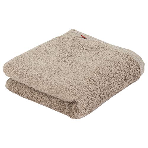 西川 今治タオル フェイスタオル 薄手 ふわふわ やわらか 綿100% 日本製 無地 ブラウン TT29000033BR