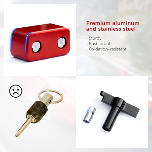 Image of OBD 2 Port Anti Theft Locking Tool, OBD Aluminum Diagnostic Connector Protector for Cars /Trucks (Red)