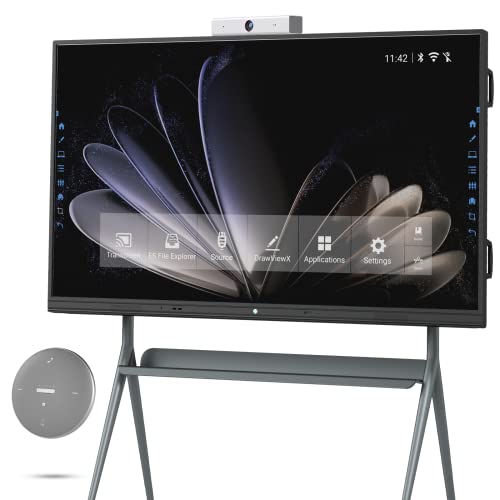 Digital Whiteboard Tiburn Digital Display Board 75" Pro 4K Uhd Interactive Touch Screen Computer(Electronics Whiteboard With Removable Stand, Conference Camera, Conference Speaker) #TOP17