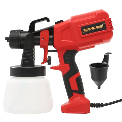 Image of TOMAHAWK EPS-3000 High-Power 400W Electric Paint Sprayer | 3 Nozzles (1.8 /2.0 /2.5mm), 800ml Tank, 32000 RPM Motor | HVLP Home Painting Machine for Walls, Furniture & DIY Projects