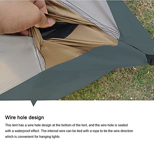 Tenten Outdoor Camping Tent 8-10 Personen Lichtgewicht Familie Yurt Tipi Tenten Waterdicht -bestendig Opvouwbare buitentent, eenvoudig te installeren - Afbeelding 5