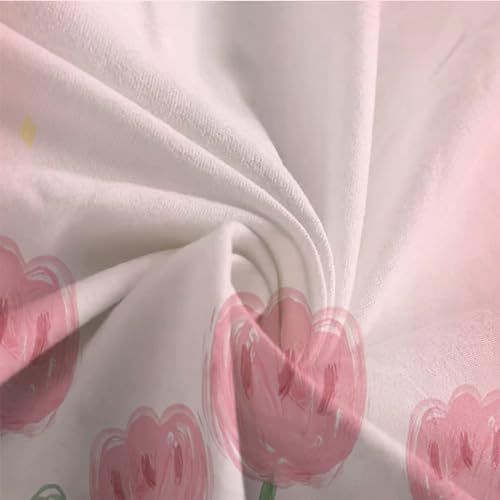 Parure de lit king IOFEER finition style rose chic microfine - 7