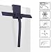 Silicone Shower Squeegee with hook Streak-free Squeegee with Low Pressure Window Squeegee with stainless steel Core Window Wiper Shower Wiper for Shower Bathroom Mirror Glass Cleaning Tiles (BL, M)