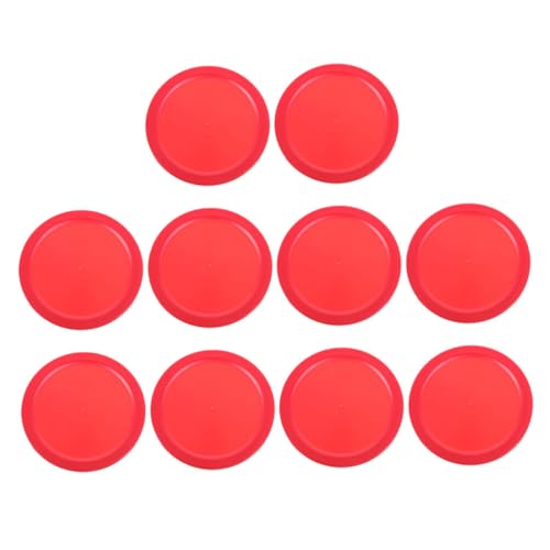 Toyvian 10pcs Ice Hockey Pucks Replacement Accessories for Game Tables for Billiards Bars Video Game Rooms and Carnivals Hockey