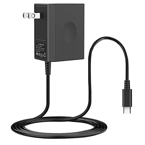 Yccteam Ac Adapter For Switch - Type C Fast Charging Portable Charger 15V/2.6A With 5 Ft Thicken Cord Power Supply - Support Tv Mode Dock Station And Pro Controller #TOP19