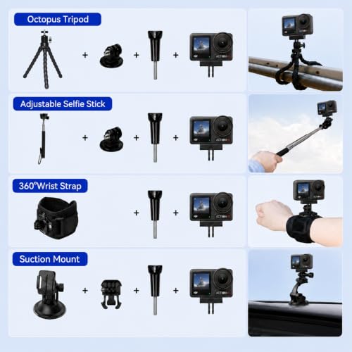 Image of DJI Osmo Action 4 Waterproof Action Camera Bundle, 1 /1.3 inch Sensor