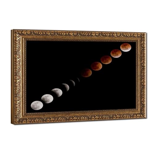 Impression sur toile NASA éclipse de lune salon 50,8x76,2 cm